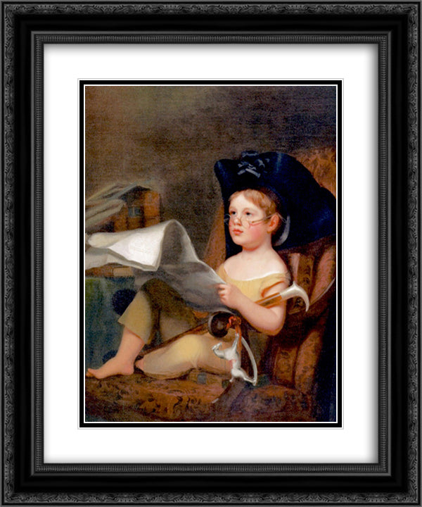 Juvenile Ambition 20x24 Black Ornate Wood Framed Art Print Poster with Double Matting by Sully, Thomas