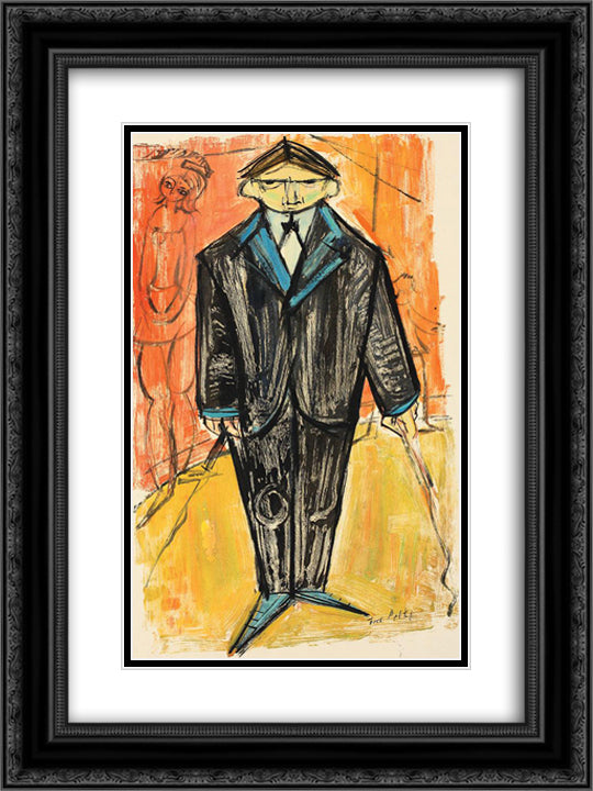 The Tamer 18x24 Black Ornate Wood Framed Art Print Poster with Double Matting by Peltz, Tia
