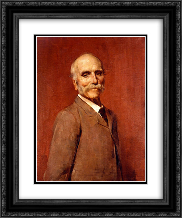 Edward Ogilvie 20x24 Black Ornate Wood Framed Art Print Poster with Double Matting by Roberts, Tom