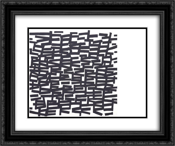 Accent on Rhythm, Anchorage 24x20 Black Ornate Wood Framed Art Print Poster with Double Matting by Wilke, Ulfert