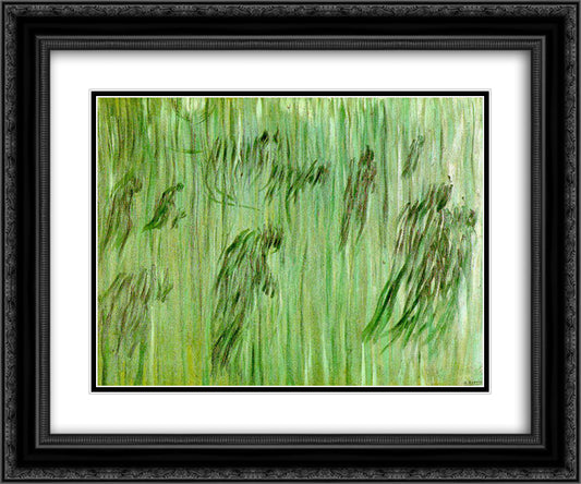 States Of Mind (Study) Those Who Stay 24x20 Black Ornate Wood Framed Art Print Poster with Double Matting by Boccioni, Umberto