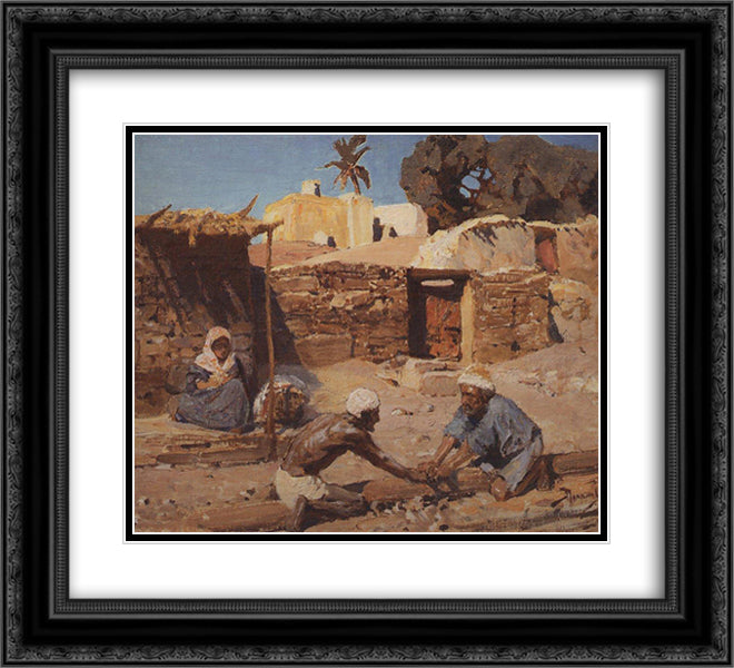 And there was 22x20 Black Ornate Wood Framed Art Print Poster with Double Matting by Polenov, Vasily