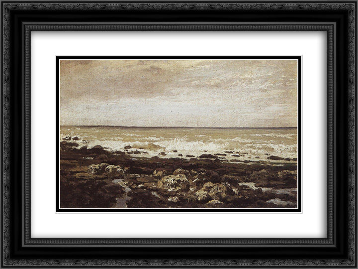 Ebb. Vel. 24x18 Black Ornate Wood Framed Art Print Poster with Double Matting by Polenov, Vasily