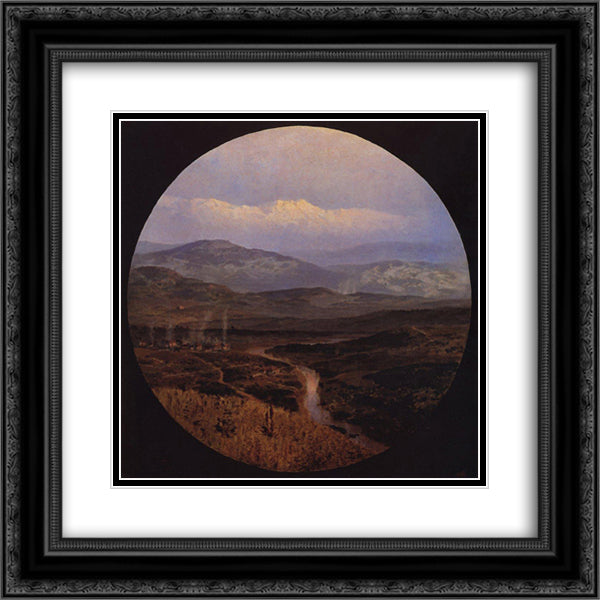 The river valley in Bulgaria 20x20 Black Ornate Wood Framed Art Print Poster with Double Matting by Polenov, Vasily