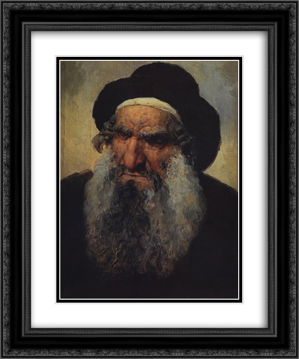Tiberian Jew 20x24 Black Ornate Wood Framed Art Print Poster with Double Matting by Polenov, Vasily