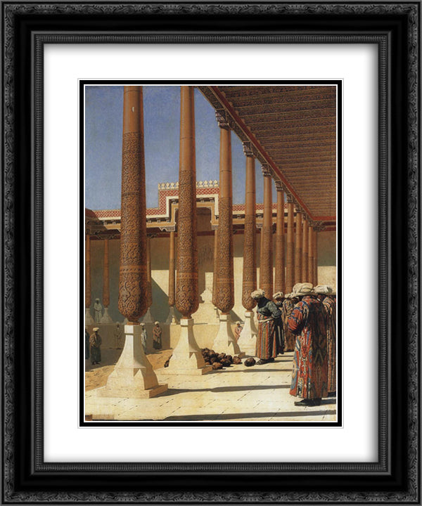 Present trophies 20x24 Black Ornate Wood Framed Art Print Poster with Double Matting by Vereshchagin, Vasily