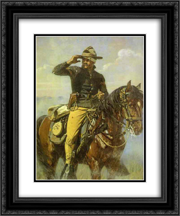 Wounded 20x24 Black Ornate Wood Framed Art Print Poster with Double Matting by Vereshchagin, Vasily