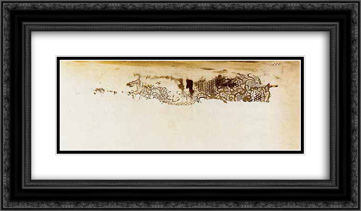 Lace impression, spectral form 24x14 Black Ornate Wood Framed Art Print Poster with Double Matting by Hugo, Victor