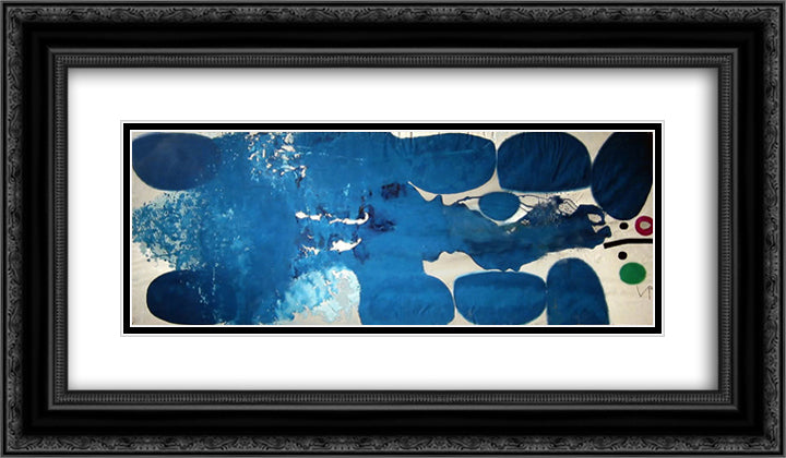 A Tree Full of Birds 2 24x14 Black Ornate Wood Framed Art Print Poster with Double Matting by Pasmore, Victor