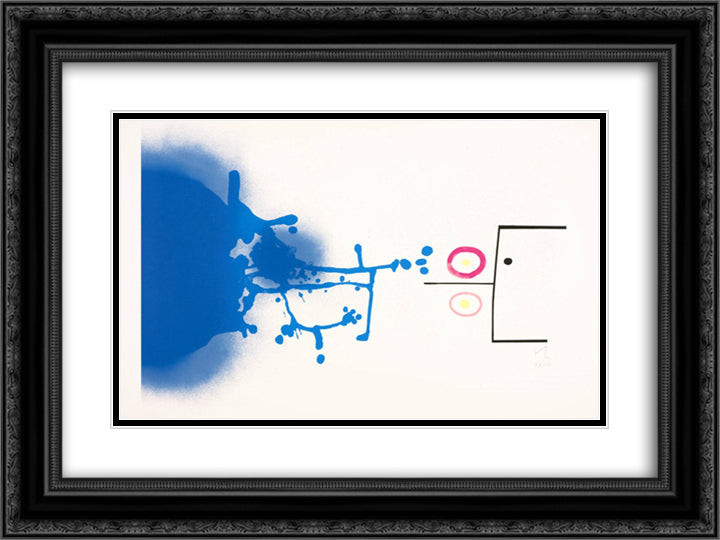 Sun and Sky 24x18 Black Ornate Wood Framed Art Print Poster with Double Matting by Pasmore, Victor