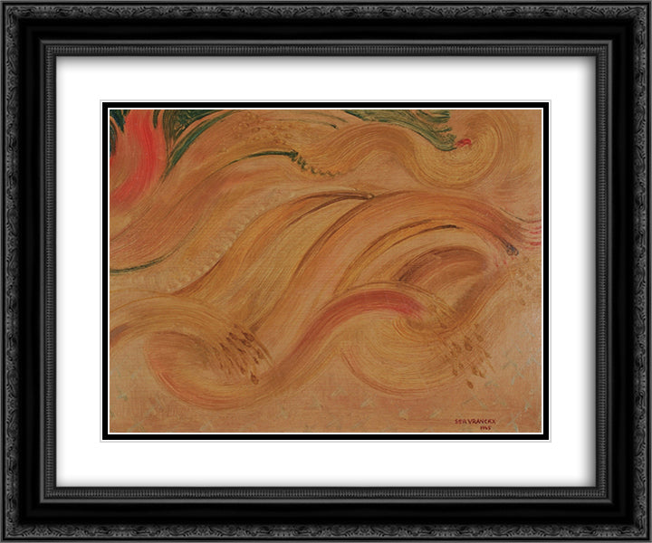 BLe COUPe - HET KOREN 24x20 Black Ornate Wood Framed Art Print Poster with Double Matting by Servranckx, Victor