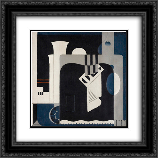 Factory 20x20 Black Ornate Wood Framed Art Print Poster with Double Matting by Servranckx, Victor