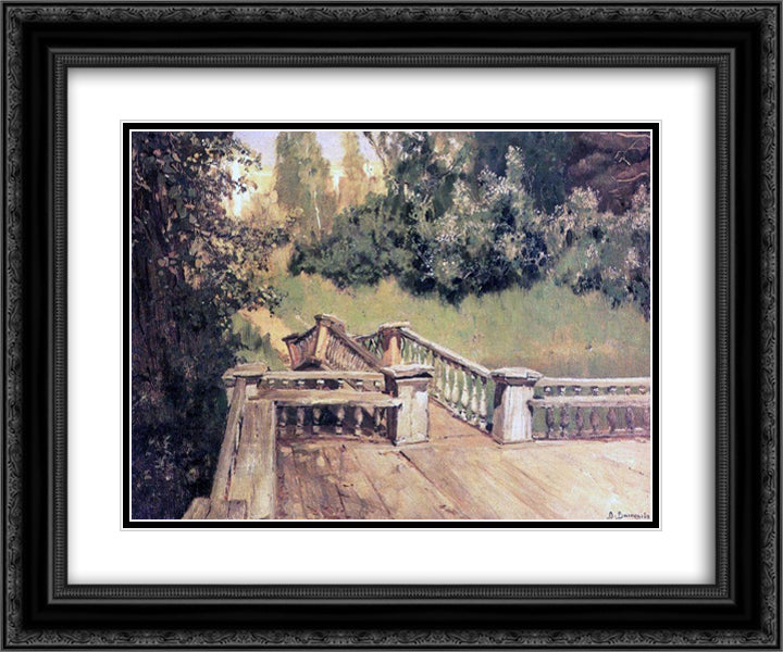 Ochtir 24x20 Black Ornate Wood Framed Art Print Poster with Double Matting by Vasnetsov, Viktor