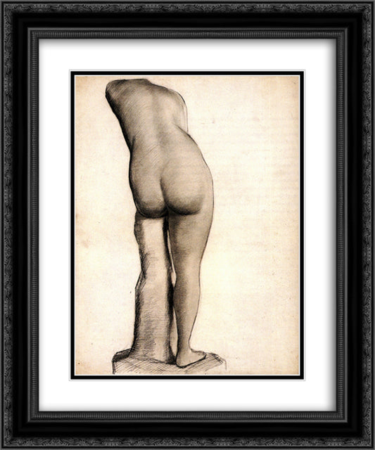 Venus 20x24 Black Ornate Wood Framed Art Print Poster with Double Matting by Van Gogh, Vincent
