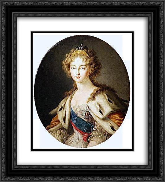 Elisabeth Alexeievna Tsarina of Russia 20x22 Black Ornate Wood Framed Art Print Poster with Double Matting by Borovikovsky, Vladimir