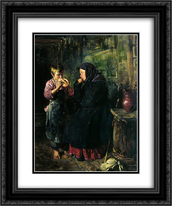 Date 20x24 Black Ornate Wood Framed Art Print Poster with Double Matting by Makovsky, Vladimir