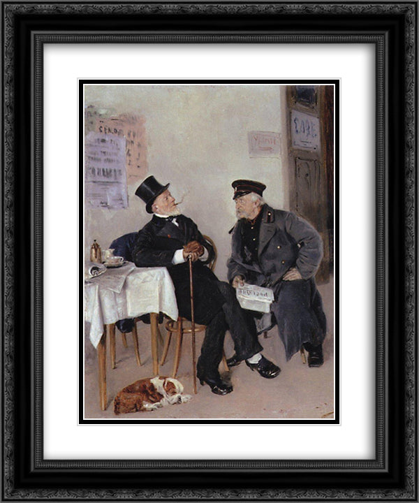 Politicians 20x24 Black Ornate Wood Framed Art Print Poster with Double Matting by Makovsky, Vladimir