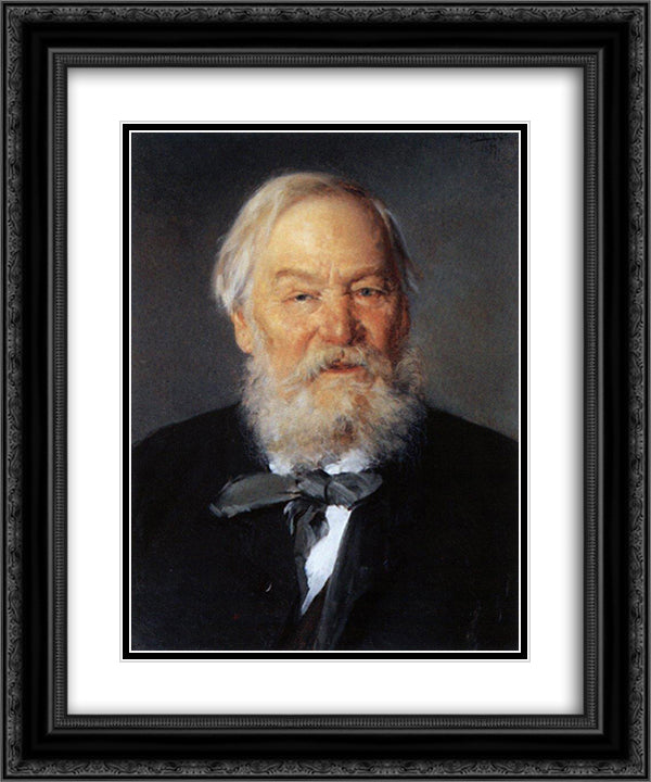 Portrait of Alexei Ivanovitch Strelkovsky 20x24 Black Ornate Wood Framed Art Print Poster with Double Matting by Makovsky, Vladimir