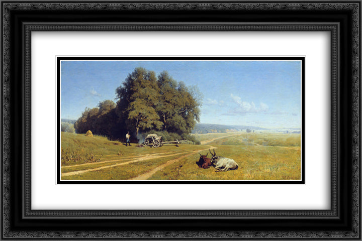 Landscape 24x16 Black Ornate Wood Framed Art Print Poster with Double Matting by Orlovsky, Volodymyr