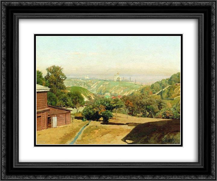 Nizhny Novgorod 24x20 Black Ornate Wood Framed Art Print Poster with Double Matting by Orlovsky, Volodymyr