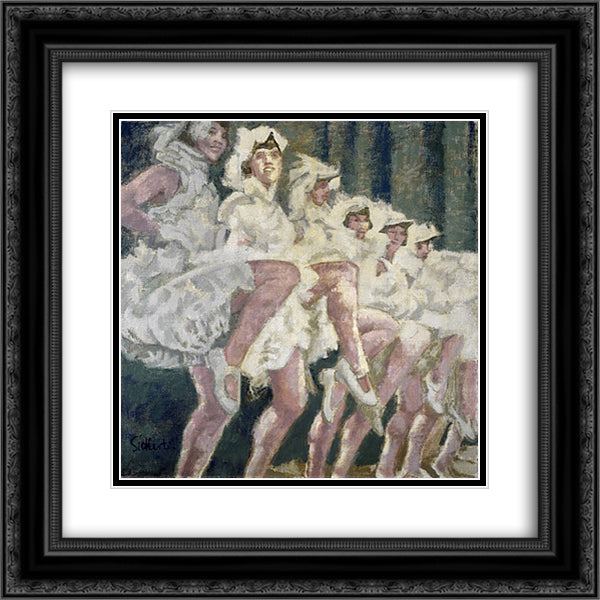 Sketch of a female figure 20x20 Black Ornate Wood Framed Art Print Poster with Double Matting by Sickert, Walter