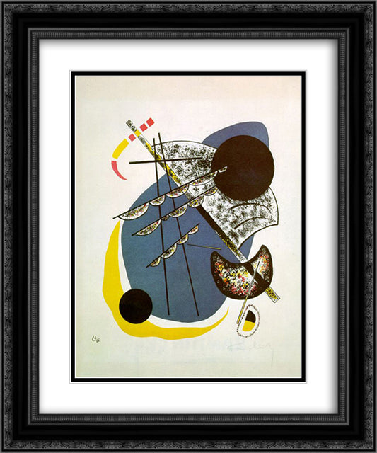 Small worlds II 20x24 Black Ornate Wood Framed Art Print Poster with Double Matting by Kandinsky, Wassily