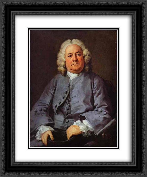 George Arnold 20x24 Black Ornate Wood Framed Art Print Poster with Double Matting by Hogarth, William