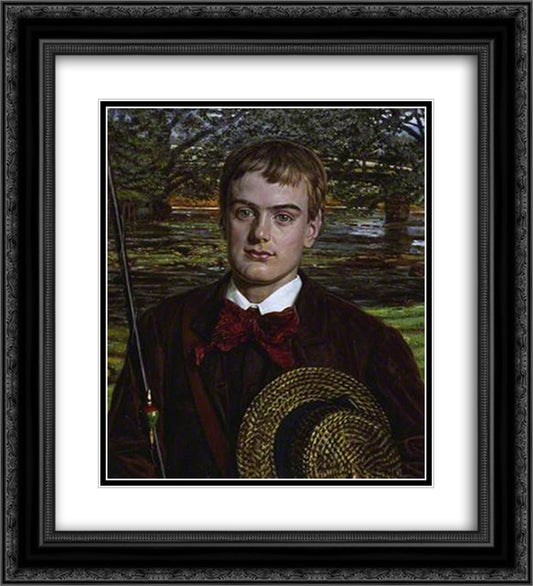 Cyril Benoni Holman Hunt 20x22 Black Ornate Wood Framed Art Print Poster with Double Matting by Hunt, William Holman