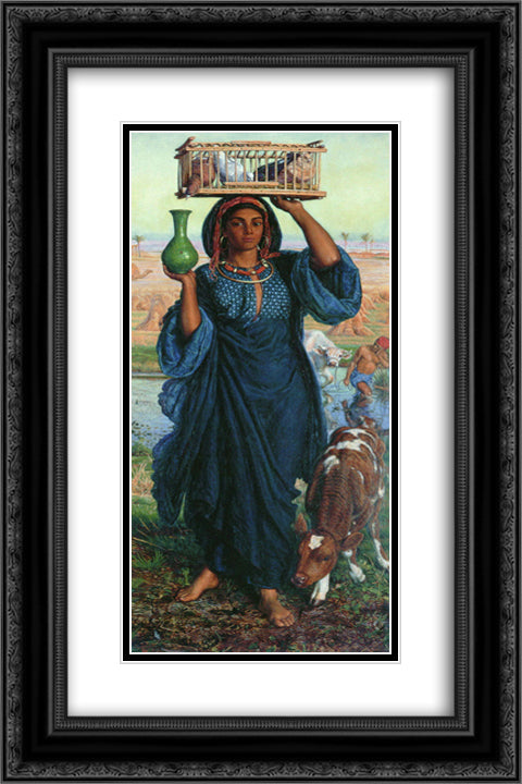 The Afterglow in Egypt, 19th century 16x24 Black Ornate Wood Framed Art Print Poster with Double Matting by Hunt, William Holman