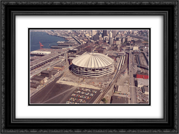 Kingdome 24x18 Black Ornate Wood Framed Art Print Poster with Double Matting