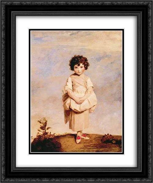 Collina 20x24 Black Ornate Wood Framed Art Print Poster with Double Matting by Reynolds, Joshua