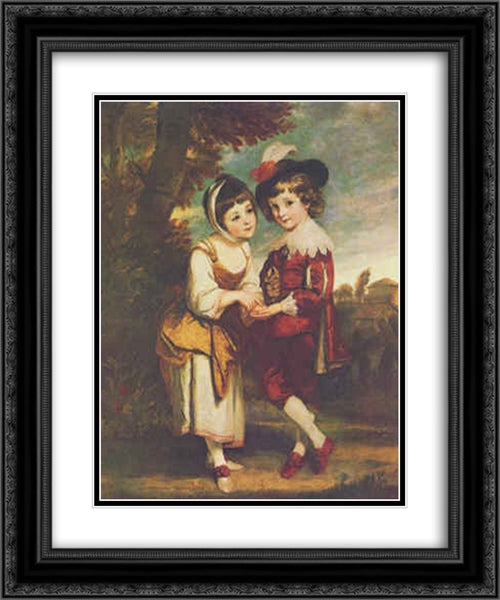 Young Fortune Teller 20x24 Black Ornate Wood Framed Art Print Poster with Double Matting by Reynolds, Joshua