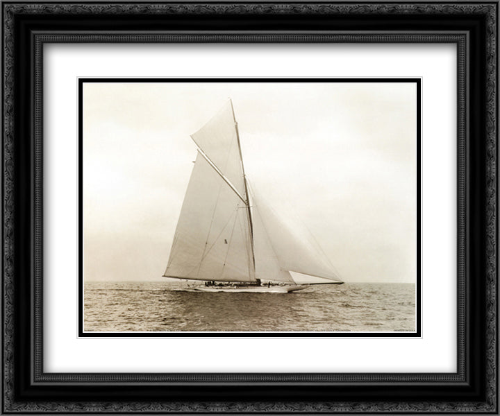 Reliance 15x18 Black Ornate Wood Framed Art Print Poster with Double Matting by Levick, Edwin