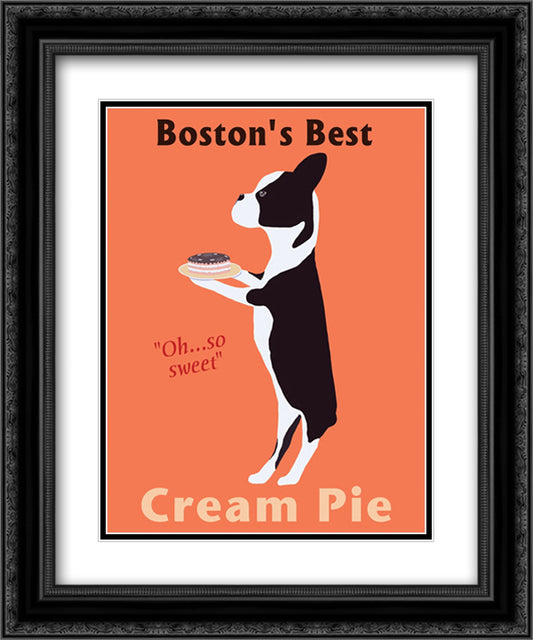 Boston's Best Cream Pie 16x19 Black Ornate Wood Framed Art Print Poster with Double Matting by Bailey, Ken