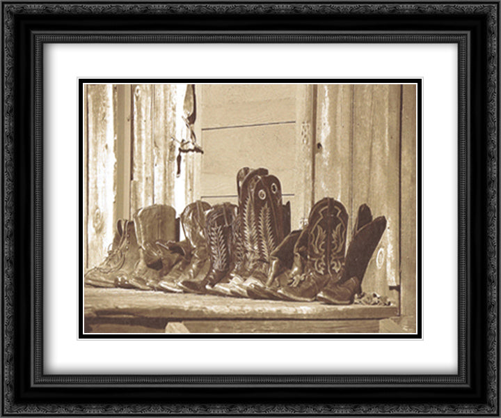 Resting 14x12 Black Ornate Wood Framed Art Print Poster with Double Matting by O'Mara, James