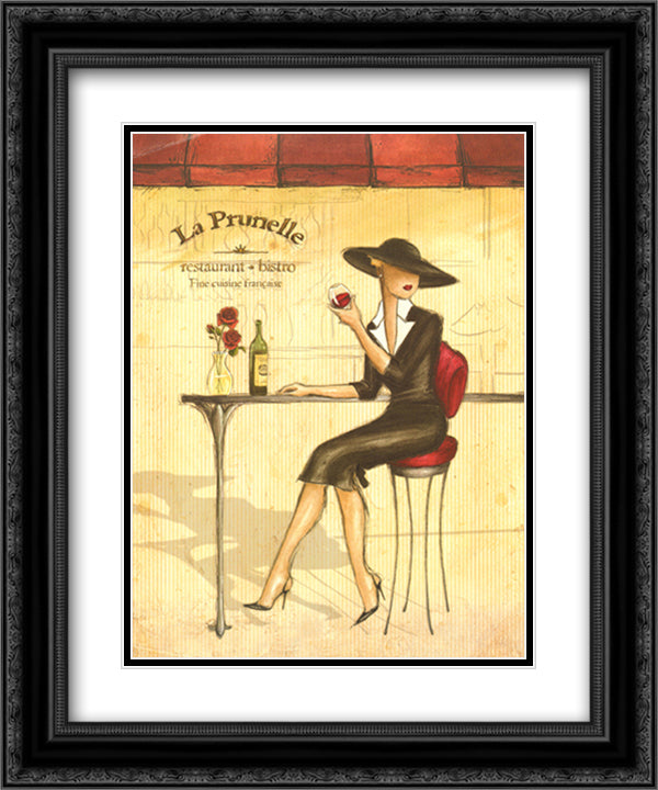 Femme Elegante IV 15x18 Black Ornate Wood Framed Art Print Poster with Double Matting by Laliberte, Andrea