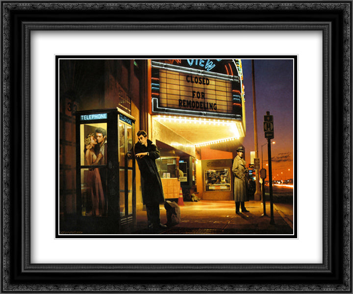 Midnight Matinee 18x15 Black Ornate Wood Framed Art Print Poster with Double Matting by Consani, Chris