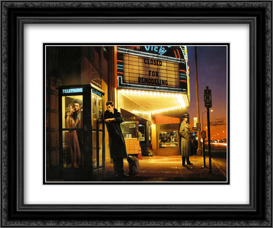 Midnight Matinee 18x15 Black Ornate Wood Framed Art Print Poster with Double Matting by Consani, Chris
