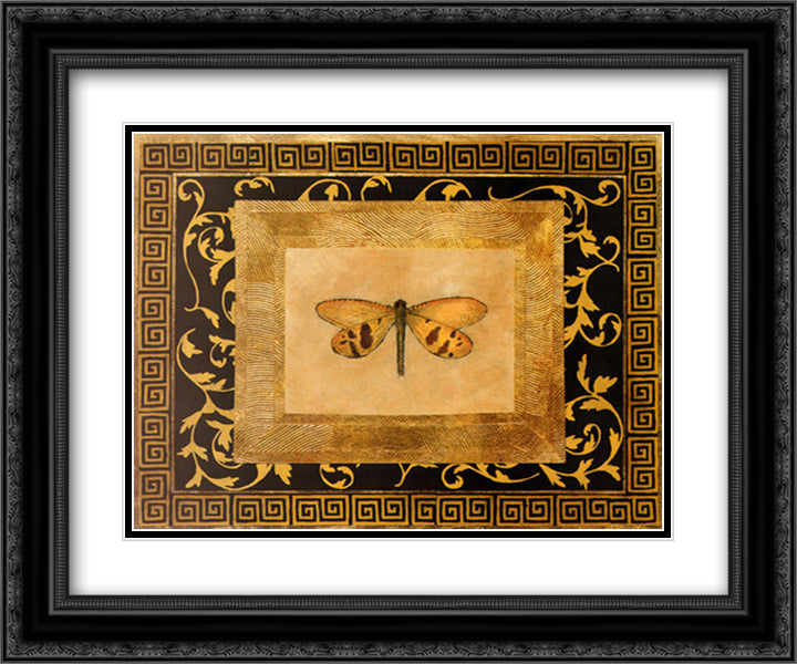 Dragon Fly II 18x15 Black Ornate Wood Framed Art Print Poster with Double Matting by Animals & Nature