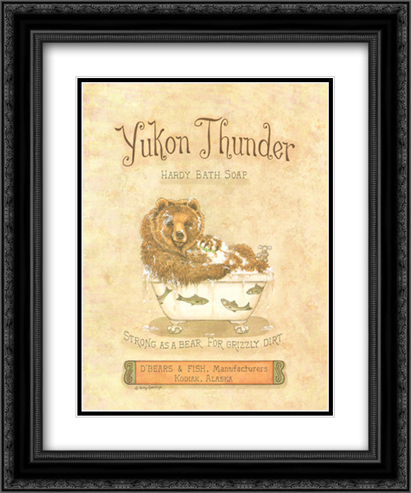 Yukon Thunder 15x18 Black Ornate Wood Framed Art Print Poster with Double Matting by Jennings, Kathy