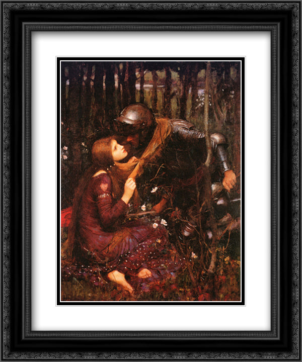 La Belle Dame Sans Merci, c.1893 15x18 Black Ornate Wood Framed Art Print Poster with Double Matting by Waterhouse, John William