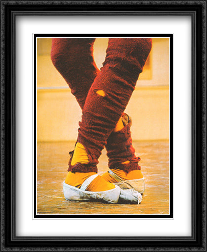 Leg Warmers 28x36 Black Ornate Wood Framed Art Print Poster with Double Matting by Edwards, Harvey