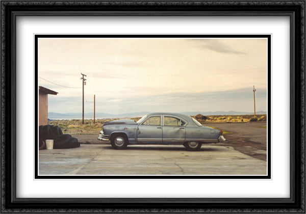Mono Lake, California 36x28 Black Ornate Wood Framed Art Print Poster with Double Matting by Manford, Finn