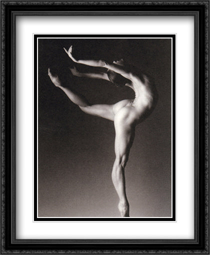 Dance Study SC #5 28x36 Black Ornate Wood Framed Art Print Poster with Double Matting by Schatz, Howard
