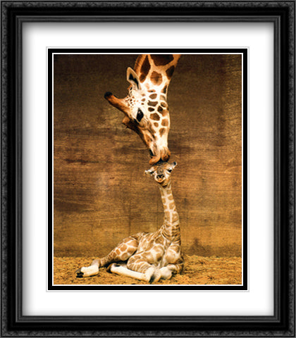 Makulu 28x32 Black Ornate Wood Framed Art Print Poster with Double Matting by D'Raine, Ron