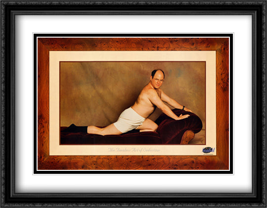 The Timeless Art of Seduction 40x28 Black Ornate Wood Framed Art Print Poster with Double Matting