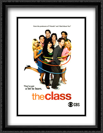 The Class 28x36 Black Ornate Wood Framed Movie Poster with Double Matting
