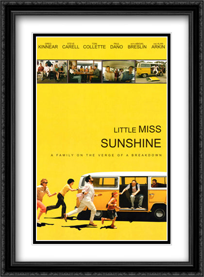 Little Miss Sunshine 28x38 Black Ornate Wood Framed Movie Poster with Double Matting