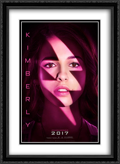 Power Rangers Kimberly 28x38 Black Ornate Wood Framed Movie Poster with Double Matting
