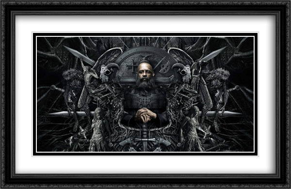The Last Witch Hunter 40x26 Black Ornate Wood Framed Movie Poster with Double Matting